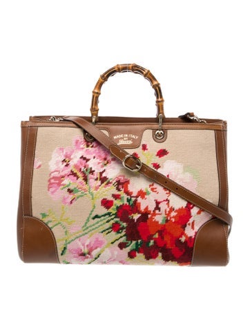 Gucci Totes Blooms Bamboo Shopper