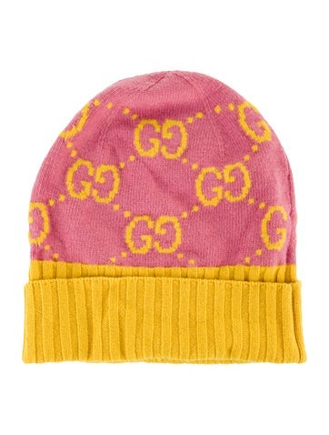 Gucci Hats GG Monogram Wool Beanie