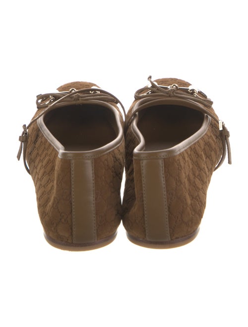 Gucci Horsebit Accent Suede Mary Jane Flats