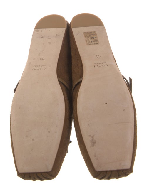 Gucci Horsebit Accent Suede Mary Jane Flats