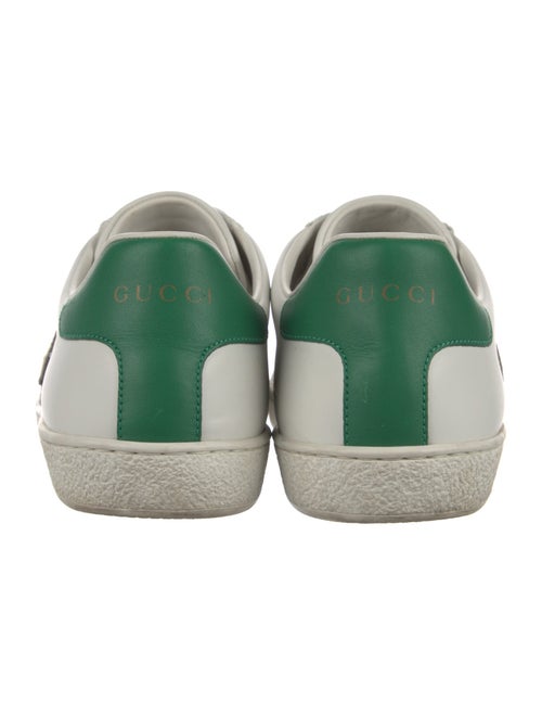 Gucci Web Accent Leather Sneakers