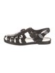 Gucci Double G Logo Rubber Gladiator Sandals