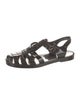 Gucci Double G Logo Rubber Gladiator Sandals