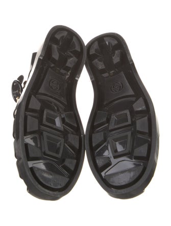 Gucci Double G Logo Rubber Gladiator Sandals