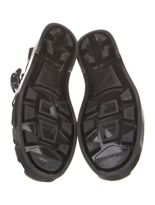 Gucci Double G Logo Rubber Gladiator Sandals