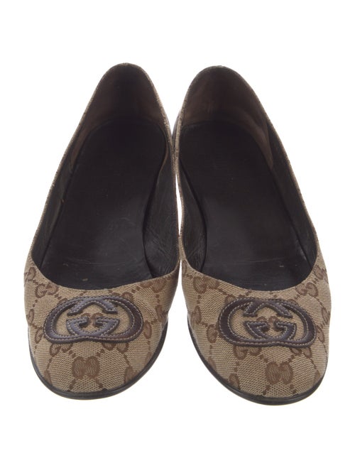 Gucci GG Canvas Canvas Ballet Flats