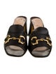 Gucci Horsebit Accent Leather Slides