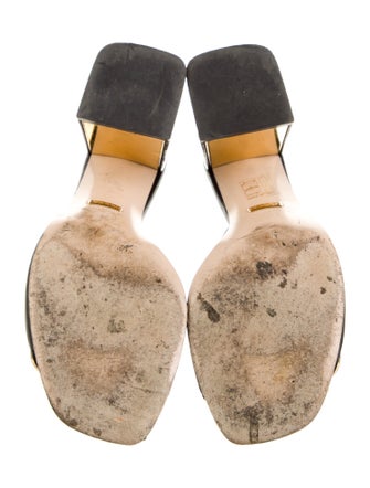 Gucci Horsebit Accent Leather Slides