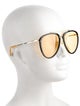 Gucci Aviator Tinted Sunglasses