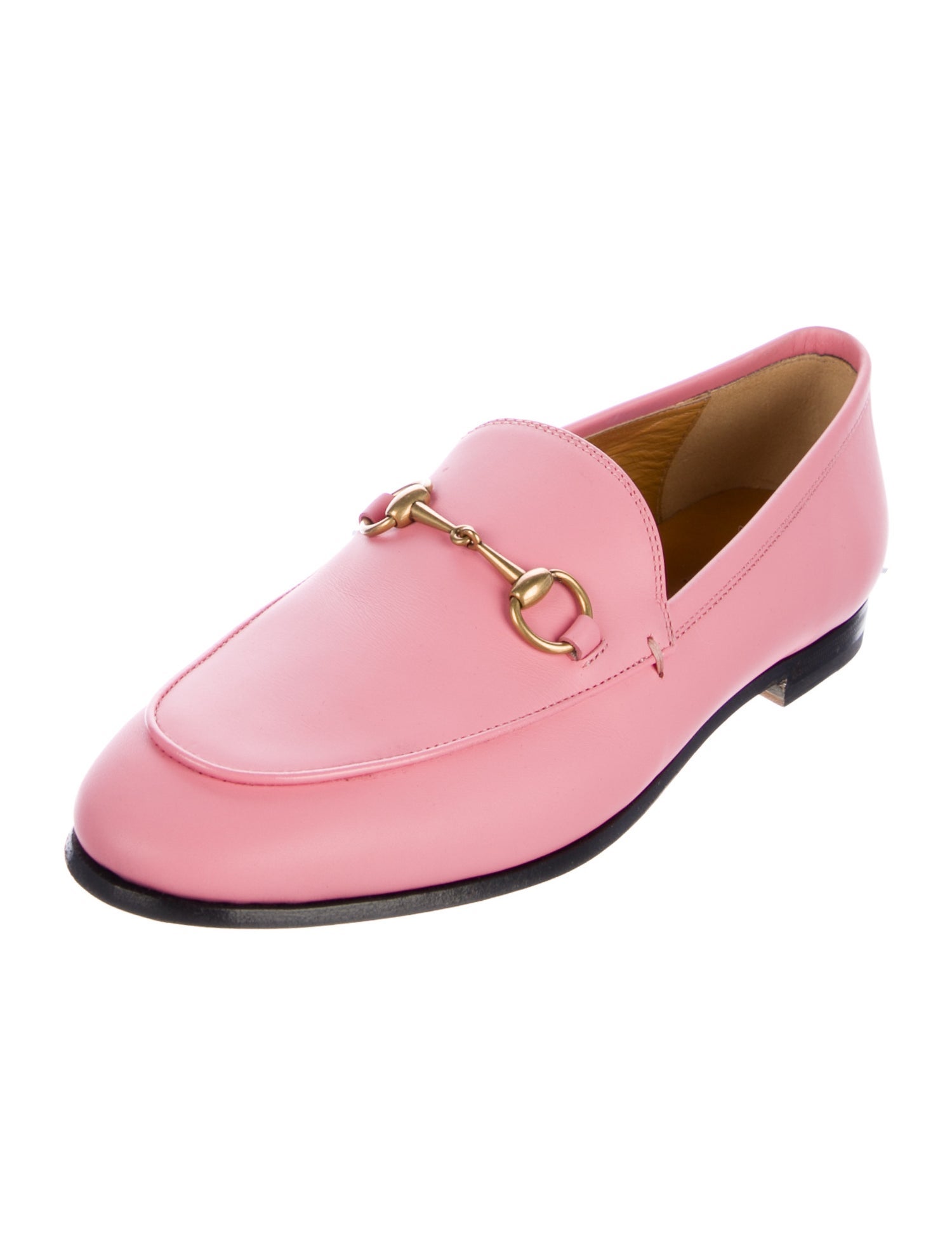 Gucci Horsebit Accent Leather Loafers