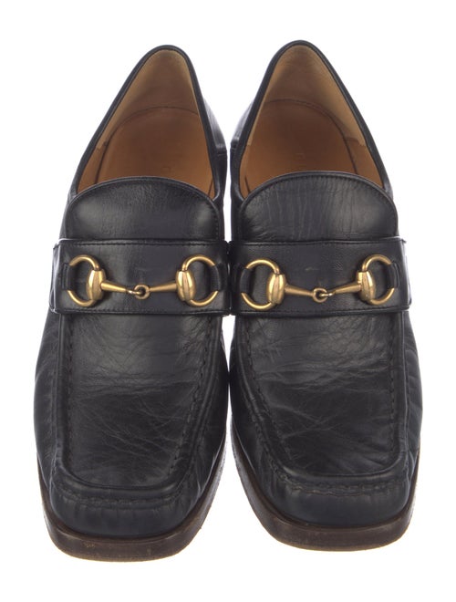 Gucci Horsebit Accent Leather Pumps