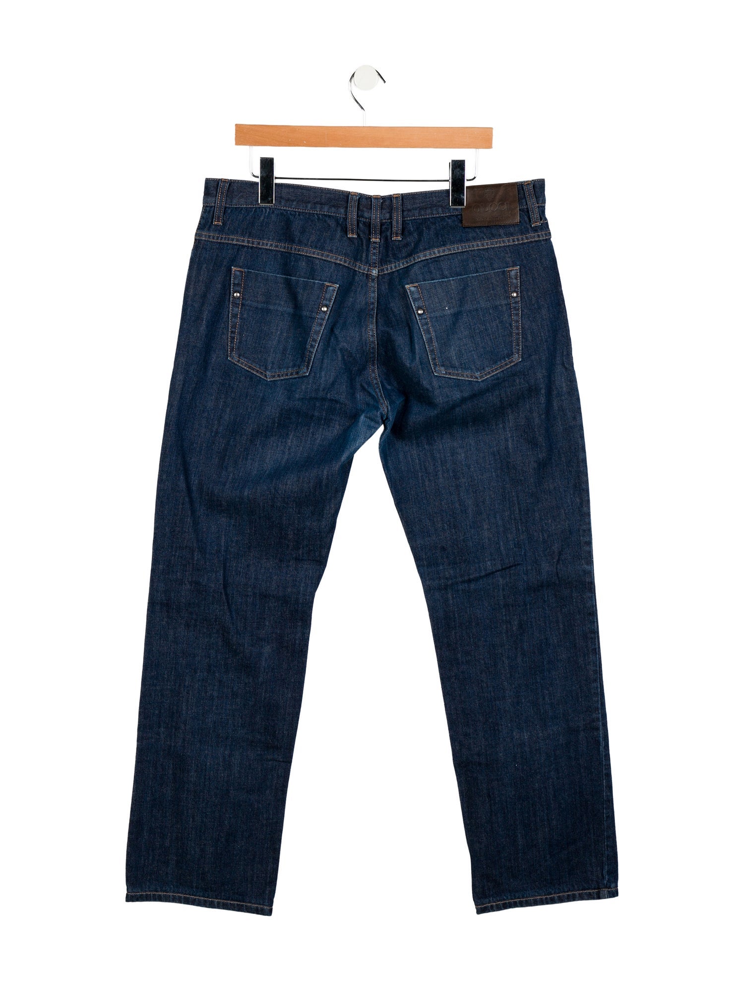 Gucci 1955 Horsebit Accent Straight-Leg Jeans