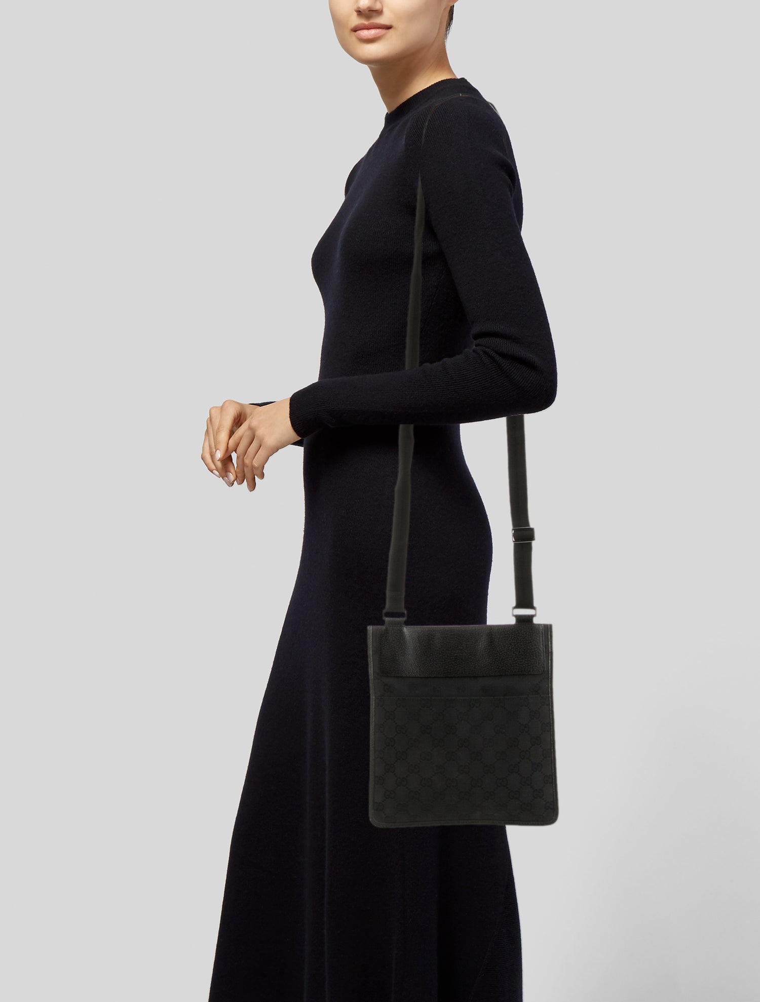 Gucci Canvas Shoulder Bag