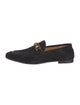 Gucci Web Accent Suede Loafers