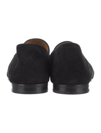 Gucci Web Accent Suede Loafers