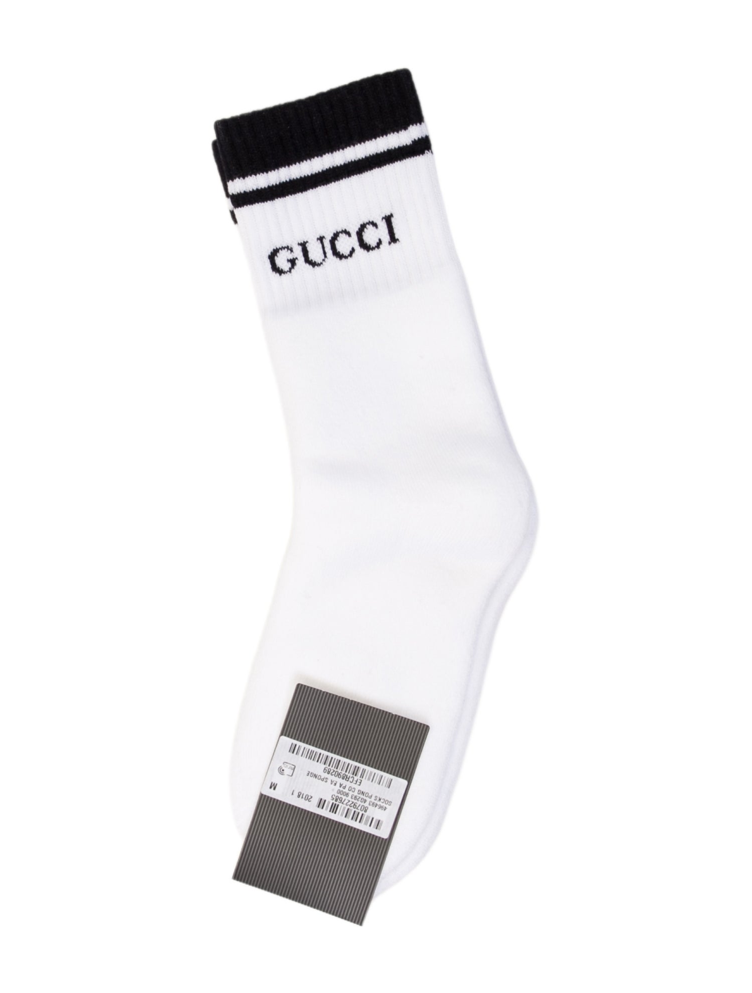 Gucci White Printed Socks