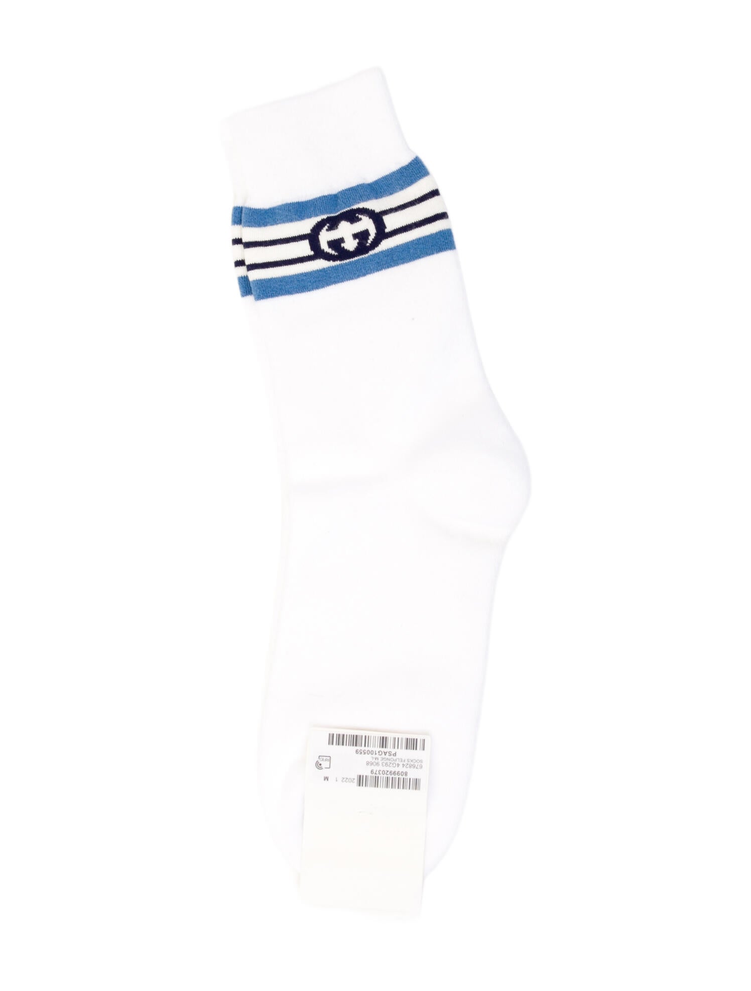 Gucci White Patterned Socks