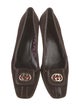 Gucci Web Accent Suede Pumps