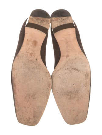 Gucci Web Accent Suede Pumps