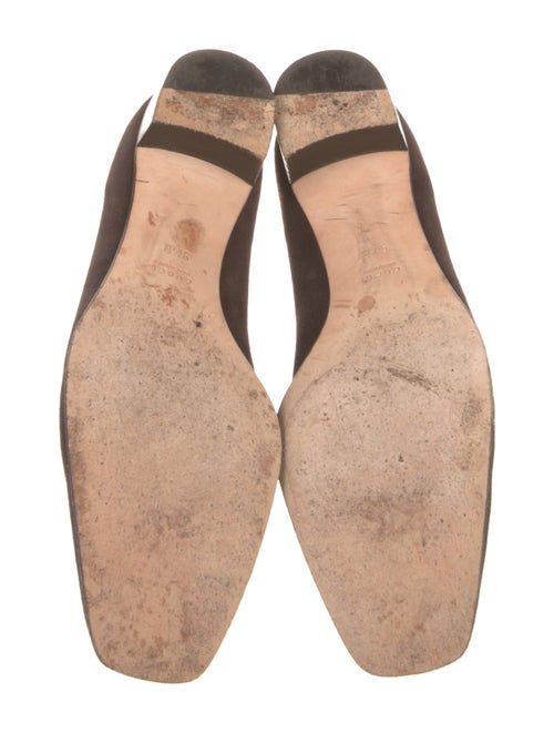 Gucci Web Accent Suede Pumps