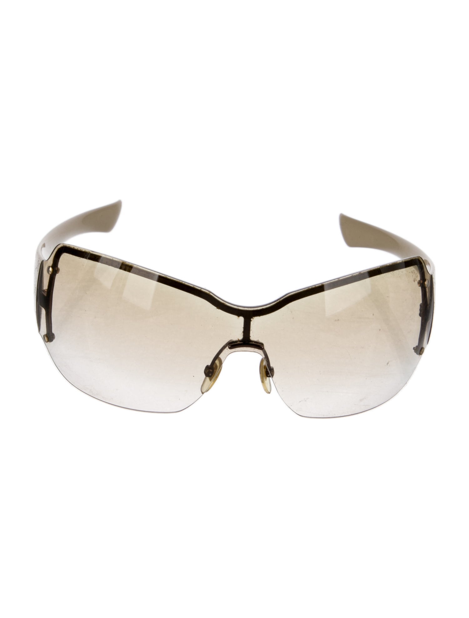 Gucci Interlocking G Logo Shield Sunglasses