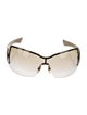 Gucci Interlocking G Logo Shield Sunglasses