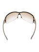 Gucci Interlocking G Logo Shield Sunglasses