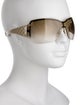 Gucci Interlocking G Logo Shield Sunglasses