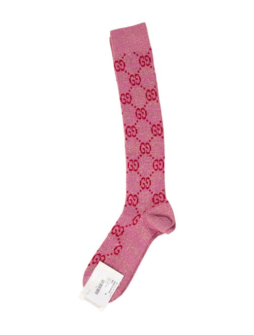 Gucci Pink Patterned Socks