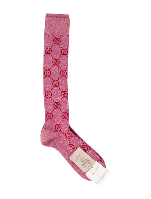 Gucci Pink Patterned Socks
