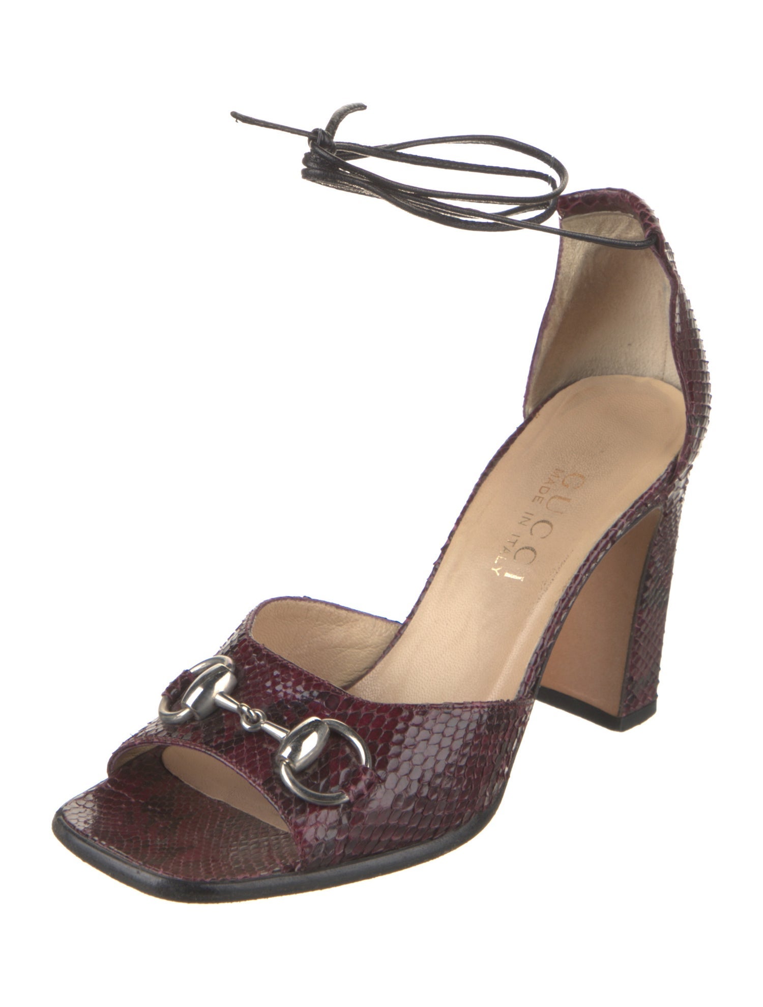 Gucci Vintage Horsebit Accent Sandals