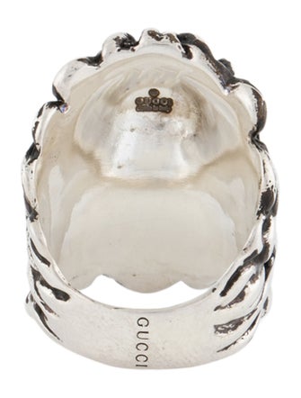 Gucci Crystal Lion Head Ring