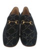 Gucci GG Embossed Velvet Dress Loafers