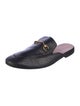 Gucci Horsebit Accent Leather Slippers