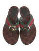 Gucci Canvas Colorblock Pattern Slides
