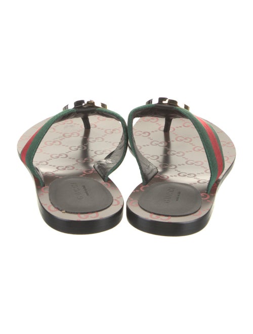 Gucci Canvas Colorblock Pattern Slides