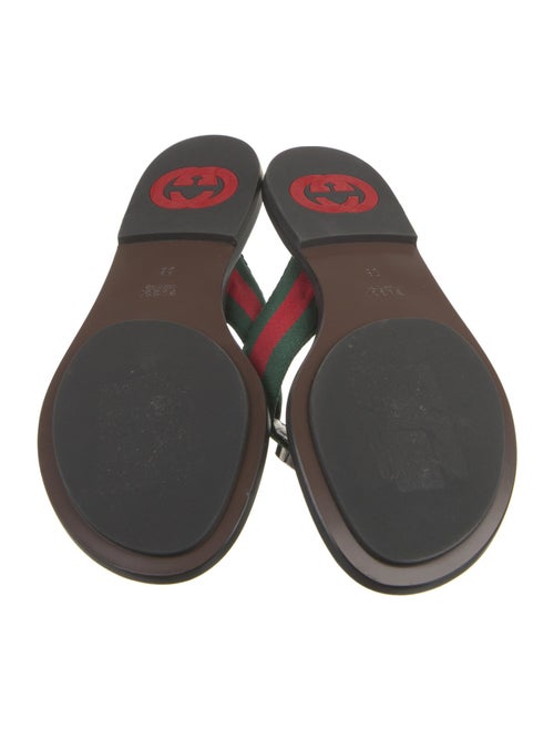 Gucci Canvas Colorblock Pattern Slides