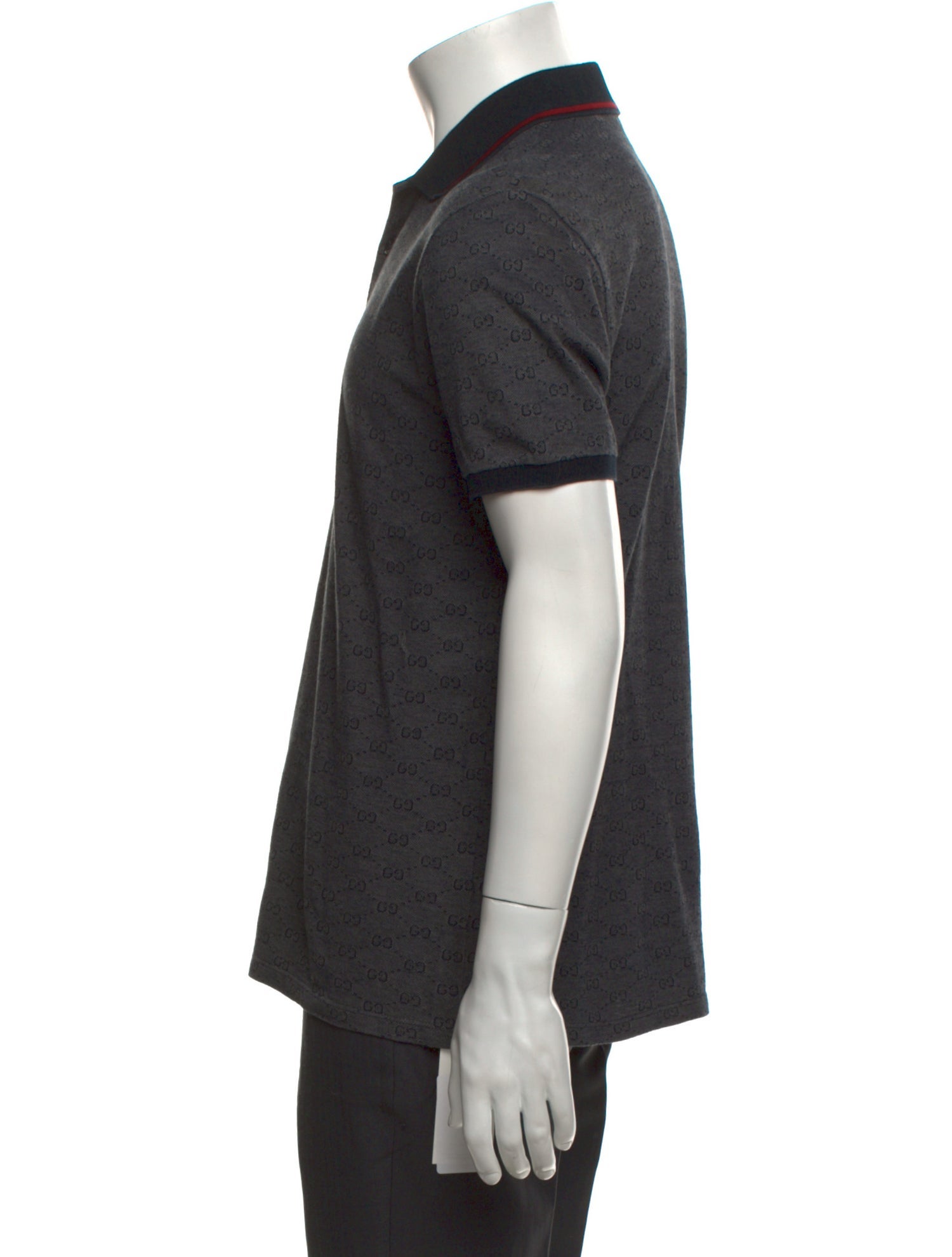 Gucci GG Logo Crew Neck Polo Shirt