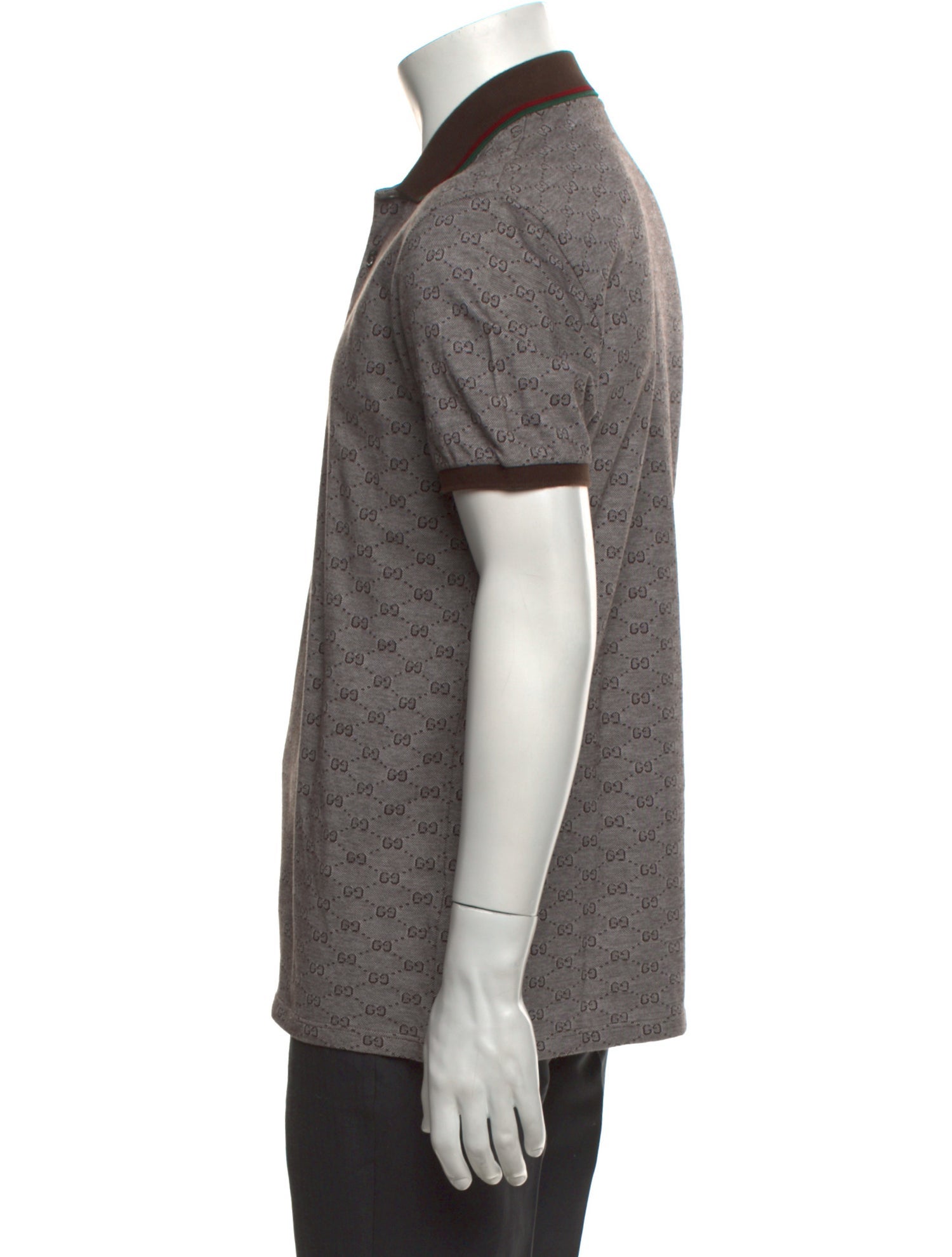 Gucci GG Logo Crew Neck Polo Shirt