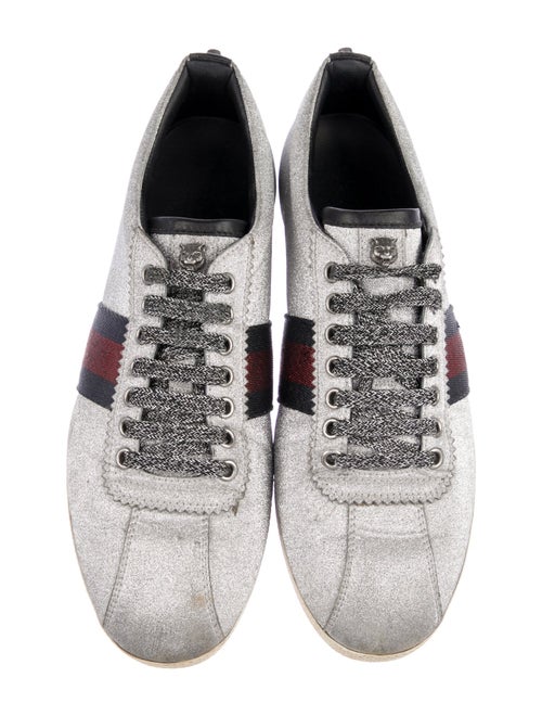 Gucci Web Accent Glitter Sneakers