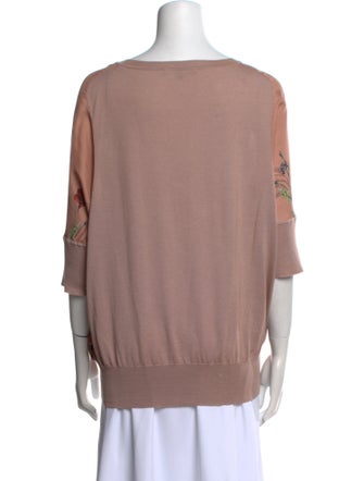 Gucci Wool Floral Print T-Shirt