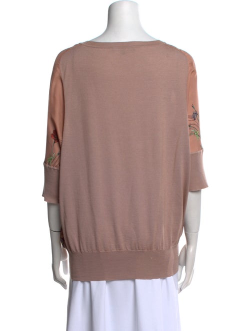 Gucci Wool Floral Print T-Shirt