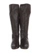 Gucci Babouska Accents Leather Riding Boots
