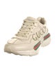 Gucci Web Accent Leather Sneakers