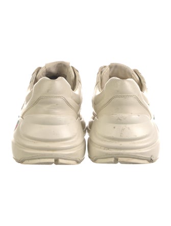 Gucci Web Accent Leather Sneakers