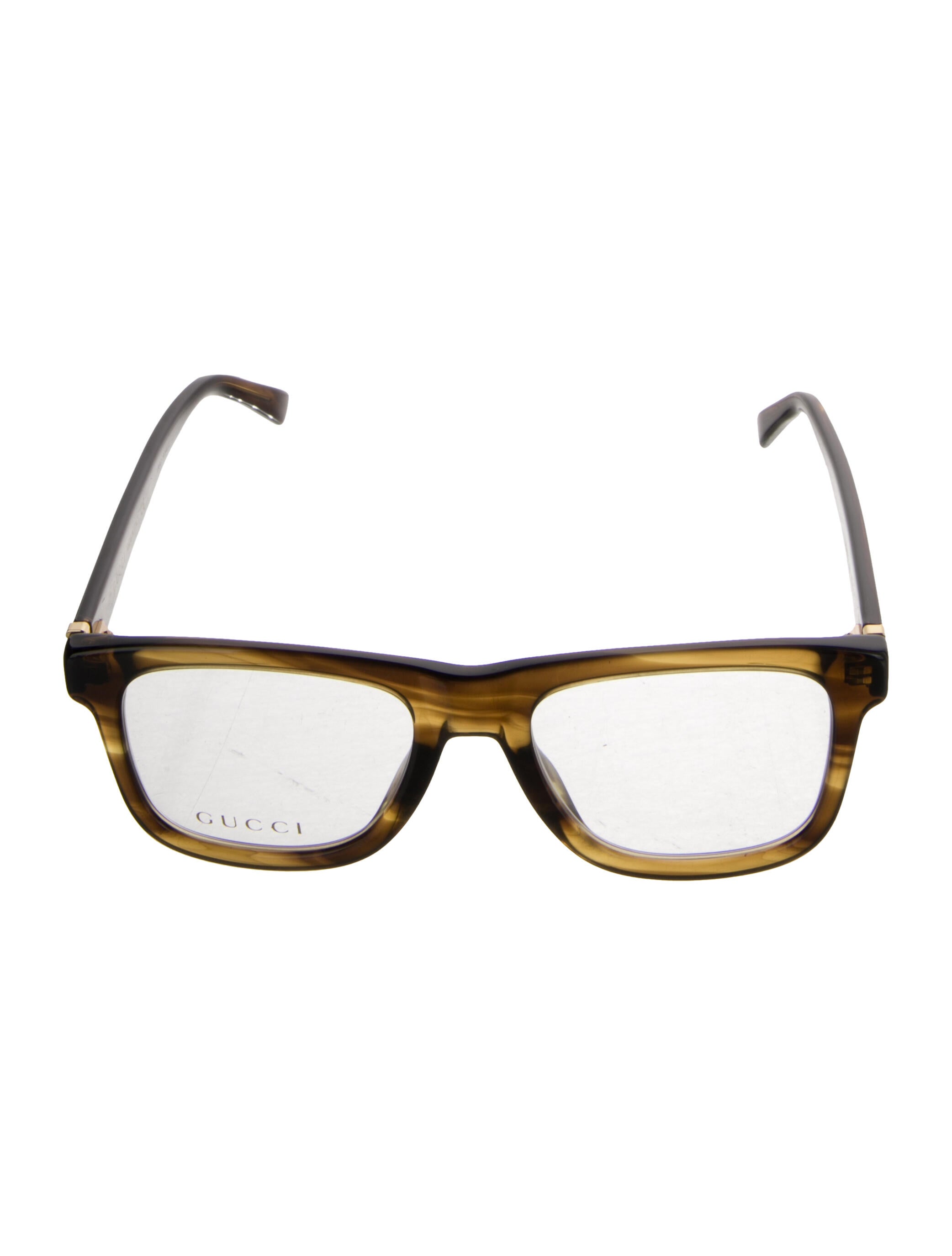 Gucci Web Accent Square Eyeglasses