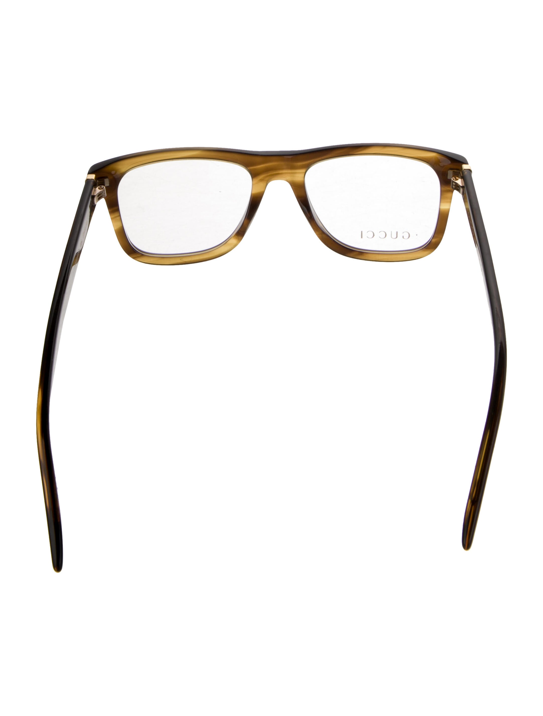 Gucci Web Accent Square Eyeglasses