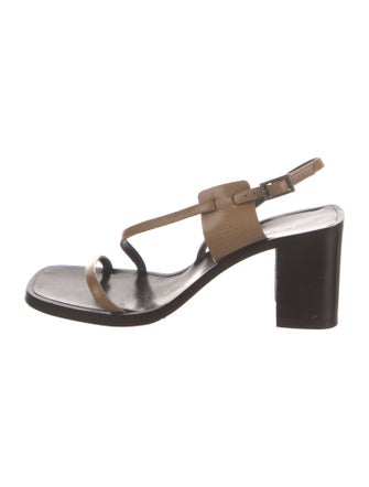 Gucci Leather Slingback Sandals