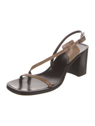 Gucci Leather Slingback Sandals