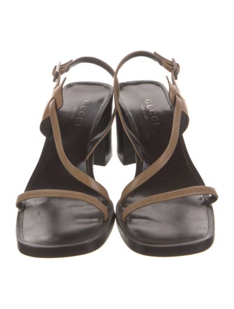 Gucci Leather Slingback Sandals